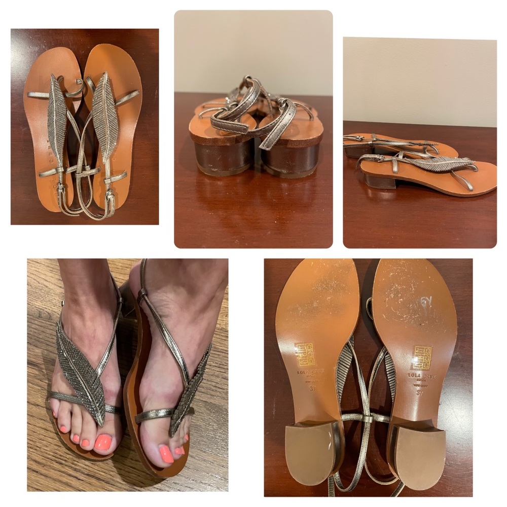 37 Lola Cruz Rhinestone Embellished Sandal